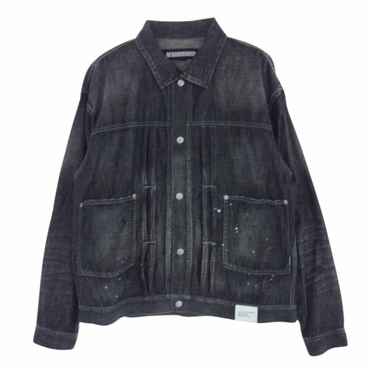 Neighborhood 24Ss 241Spnh-Jkm04 Washed Lightweight Denim Jacket