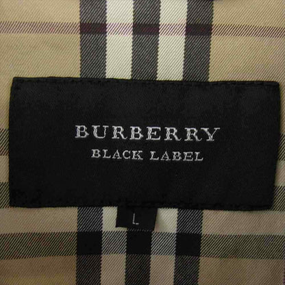 Burberry Black Label Bmp57-815-28 Flower Motif Nova Check Denim Jacket Indigo Bl