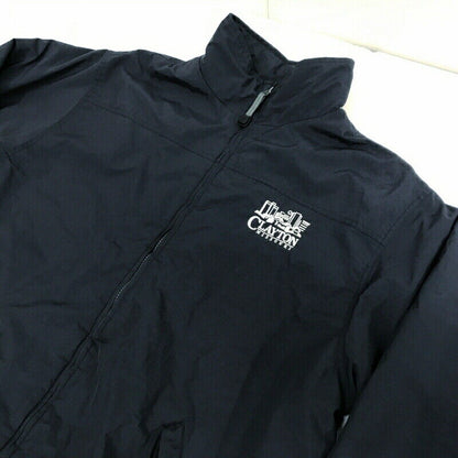 80 90 Corporate Embroidery Fleece Lining Nylon Jacket Dark Navy Xxl Or Above Lon