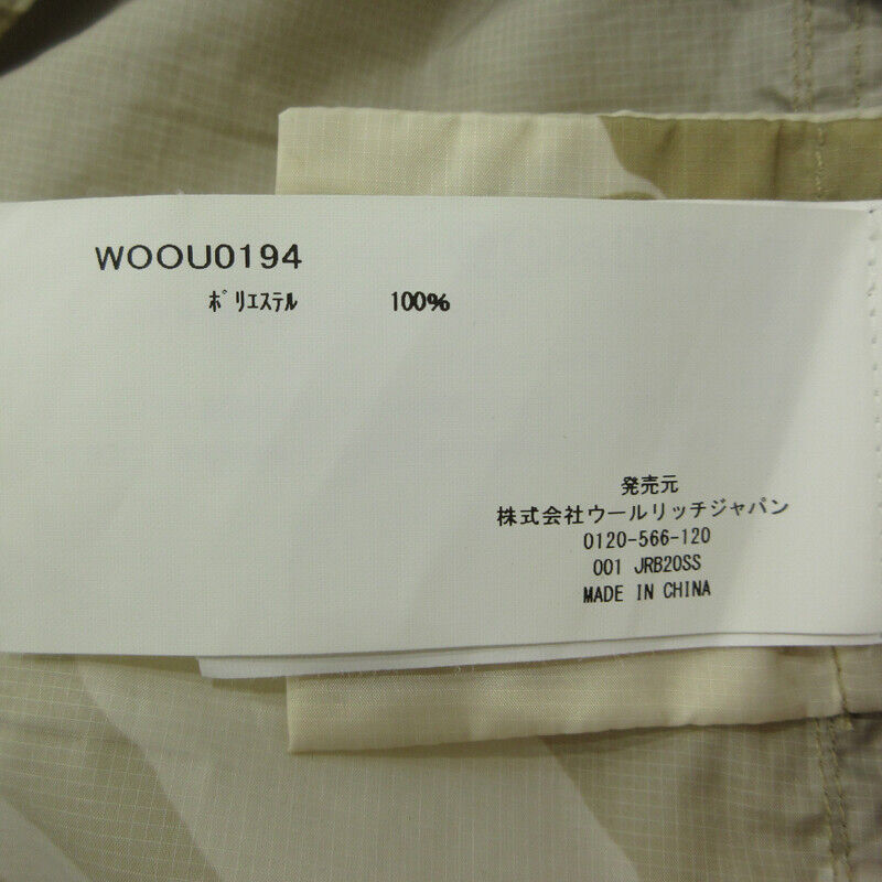 Woolrich Zip Up Jacket Woou0194 Beige Brown Size M Mie Main Store