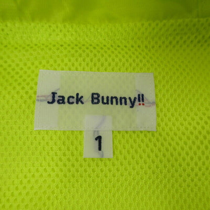 Jack Bunny Water Repellent Zip Up Blouson 263-1120110 Nylon Jacket Yellow Size 1