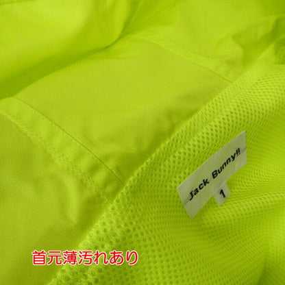 Jack Bunny Water Repellent Zip Up Blouson 263-1120110 Nylon Jacket Yellow Size 1