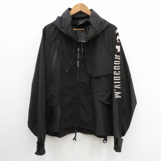 Ike Project Hooded Jacket Nylon 003-Bl01 Black Size 2 Seto Ohashi Store