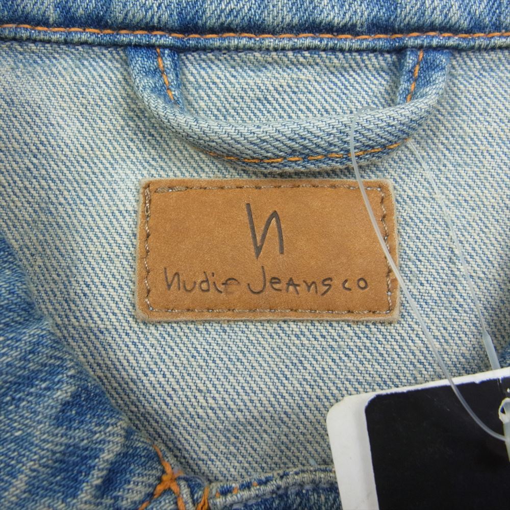 Nudie Jeans 45161 5013 Billy Worn Clean Denim Jacket Men Size XS Near Mint