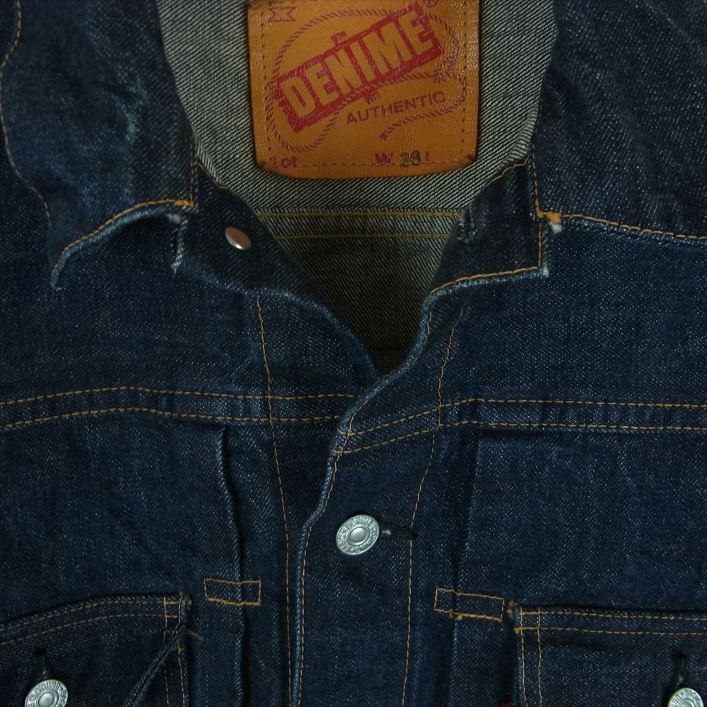 Denime 2nd Denim Jacket Indigo Blue Cotton Men Size S Good Condition