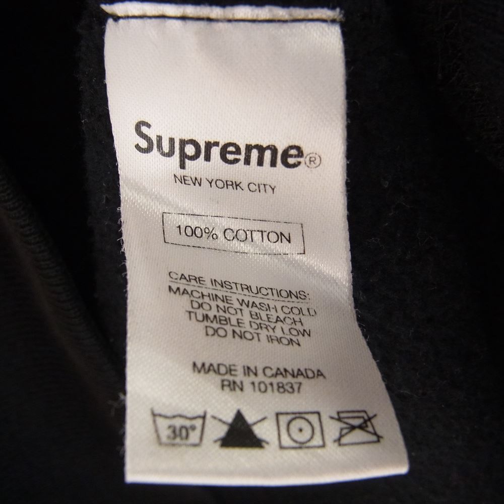 Supreme Hoodie 14AW Tonal Box Logo Pullover Hooded Sweatshirt Black Men Size M