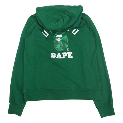 A Bathing Ape 001PPG731903X Undefeated Pullover Hoodie Green Men L Excellent