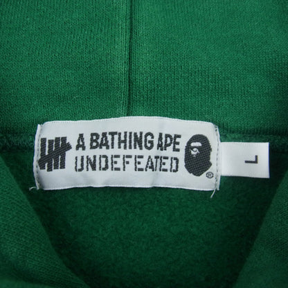 A Bathing Ape 001PPG731903X Undefeated Pullover Hoodie Green Men L Excellent