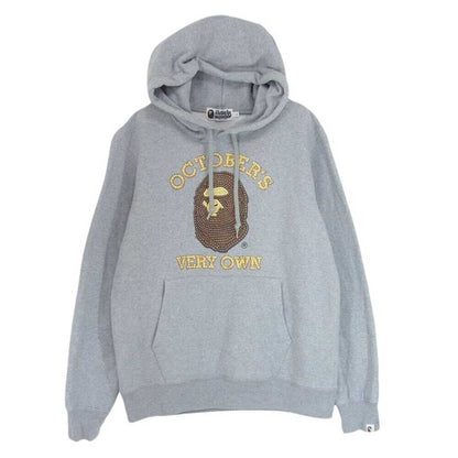 A Bathing Ape 001PPH731904C OVO Octobers Very Own Hoodie Gray Men L Excellent