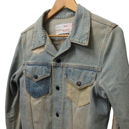 Factotum Beauty Youth Collaboration Denim Jacket G Distressed Suede Switching 46