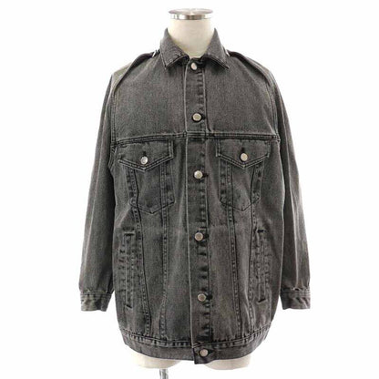 John Lawrence Sullivan Accessory Detachable Zip-Fitting Denim Jacket Jean G