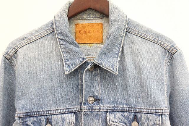 EDWIN503Dj Jean Denim Jacket Stainless Steel Collar Light Outerwear L Blue /Z M