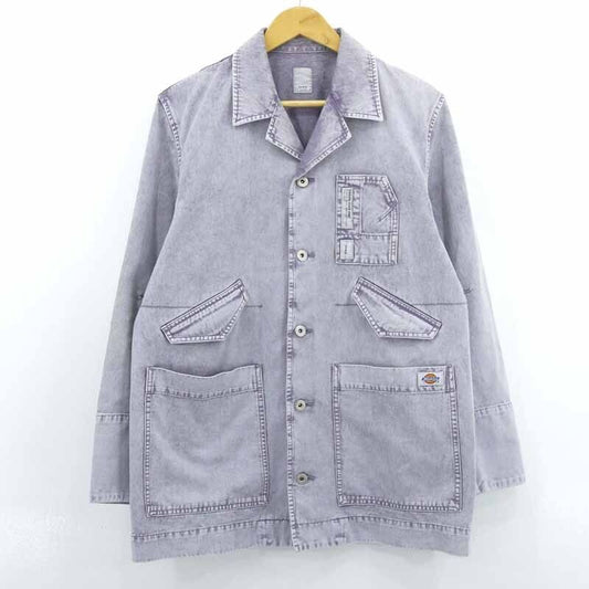 Ihnn Dickies Iddk22A-Jk01 Coverall Work Jacket Denim Purple Size 38