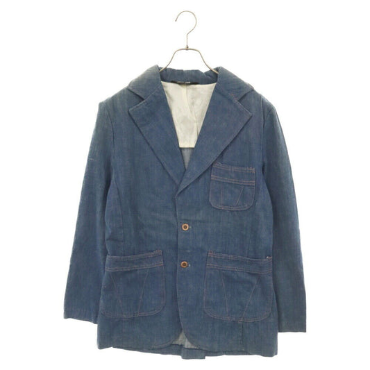 Jcpenney Jc Penney Size 38 70S Vintage Denim Tailored Jacket Indigo Grade C Colo