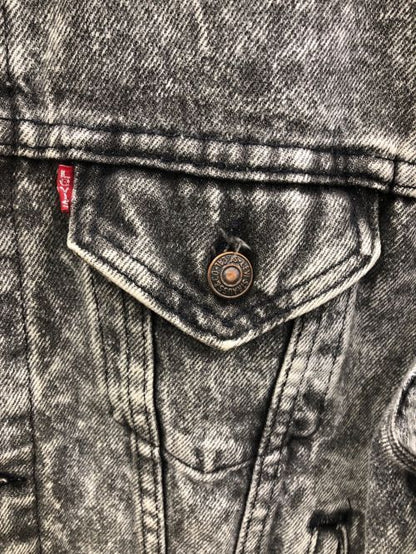 Levi's Chemical Wash Black Denim Jacket Denim Jacket Good Condition