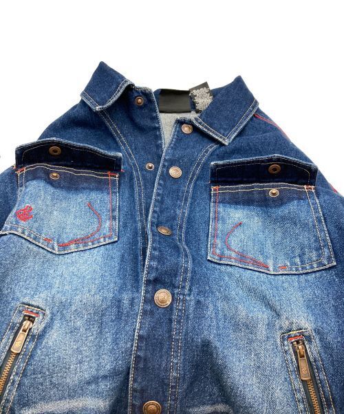 Roca Wear Embroidered Denim Jacket Denim Jacket Good Condition size L