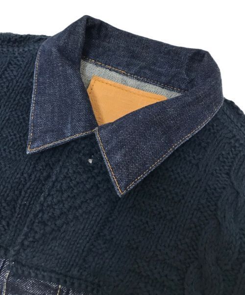 Levi's Fenom Knit Switching Second Denim Jacket Good Condition size L