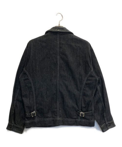 Shott Denim Jacket/Nep Black Work Jacket Denim Jacket Good Condition size L