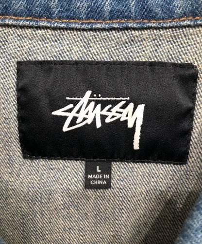 Stussy Stussy Zip Up Garage Denim Jacket Denim Jacket Good Condition size L