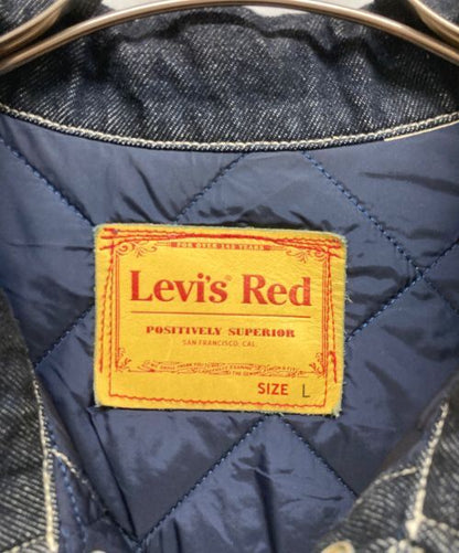 Levi's Red Lined Quilted Denim Jacket Denim Jacket Good Condition Size L