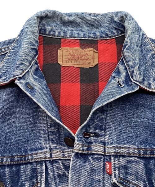 Levi's 80S Flannel Liner Denim Jacket Made In USA Denim Jacket  Size 40