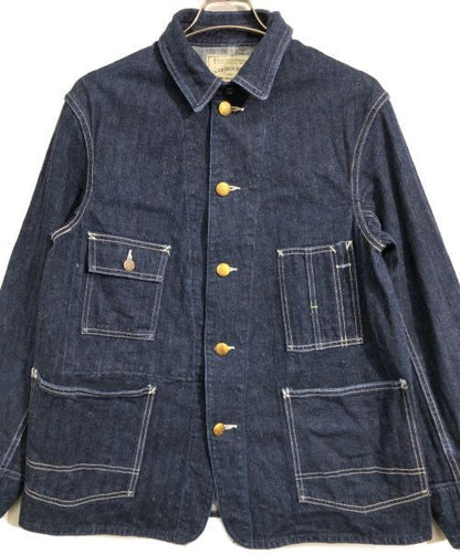 Warehouse Denim Herringbone Coveralls Denim Jacket Good Condition Size 40