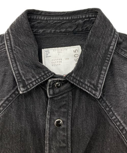 Sacai Reconstructed Denim Shirt Denim Jacket Good Condition Size 3