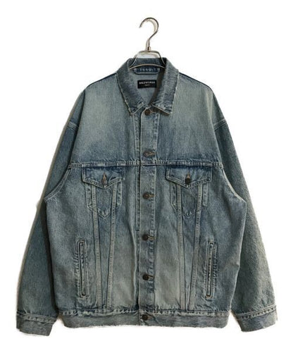 Balenciaga Embroidered Denim Jacket Denim Jacket Good Condition