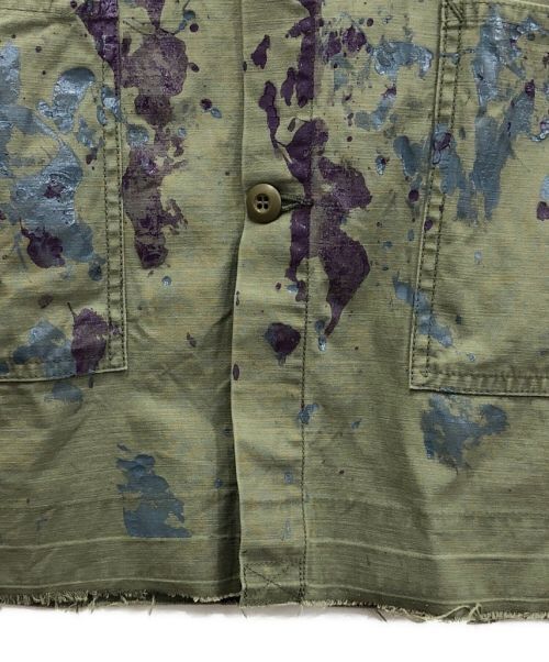 Dn Coverall Back Sateen Paint Denim Jacket Good Condition