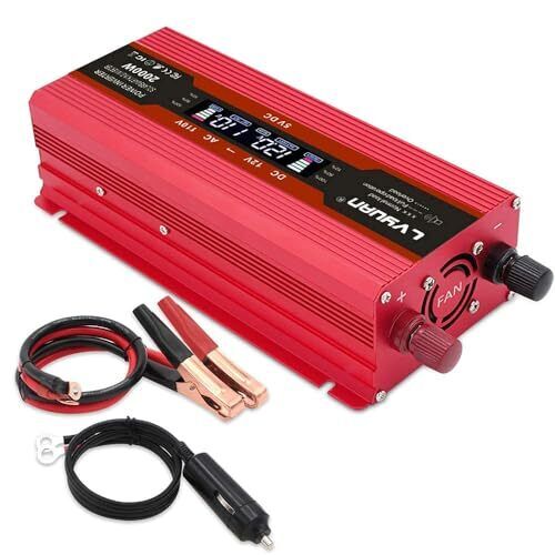 Inverter 12V 24V 1000W Max 2000W DC Ac100V AC Conversion 50Hz 60HZ