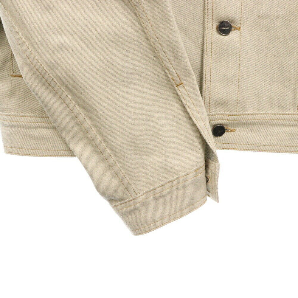 Jacquemus Size 50 Le Papier Paneled Denim Jacket Panel Ivory Condition A