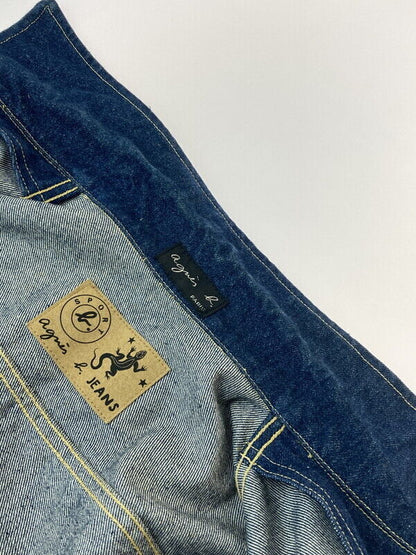 Men's Agnes B Jeans 90's Denim Jacket Made In France Outerwear