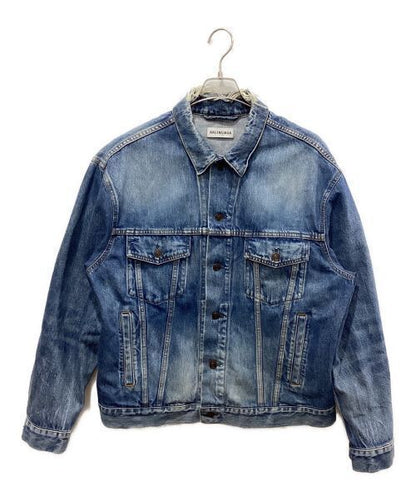 Balenciaga Crushed Denim Jacket Denim Jacket Good Condition Size 36 557388