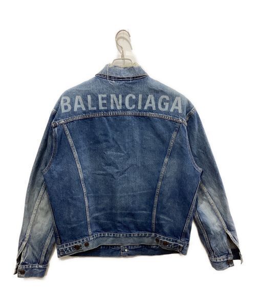 Balenciaga Crushed Denim Jacket Denim Jacket Good Condition Size 36 557388