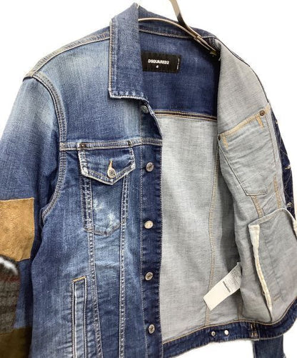 Dsquared2 21Ss Patchwork Denim Jacket Good Condition S71AN0292 size48