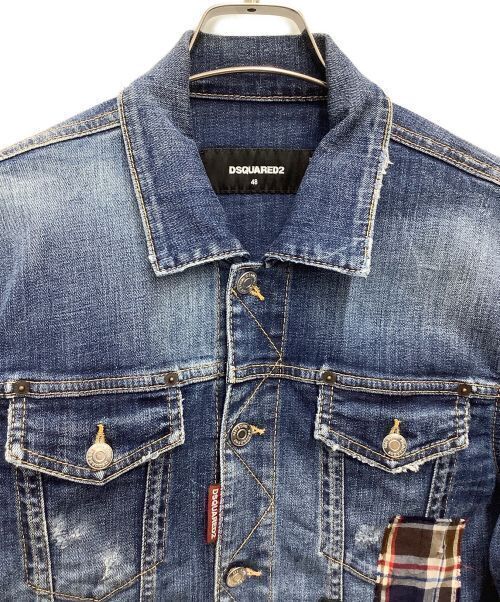 Dsquared2 21Ss Patchwork Denim Jacket Good Condition S71AN0292 size48