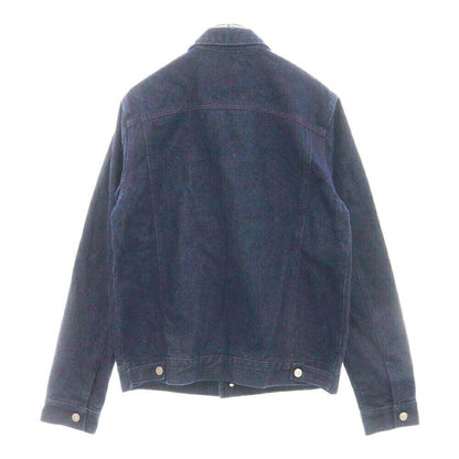 Graffitionmind Embroidered Denim Jacket Navy