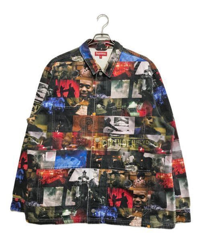 Supreme 21AS Nas And DMX Collage Denim Chore Coa Denim Jacket Size XL