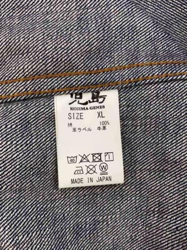 Kojima Genes Cotton Indigo Selvedge 3rd Denim Jacket 15oz Label Cowhide Men XL