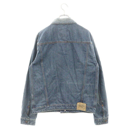 Abercrombie Fitch Size M Back Logo Patch Cotton Denim Jacket Indigo Condition B