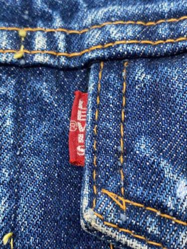 Levi's Vintage Denim Jacket 60s 70s Big E Button Back 525 70505 Indigo Men