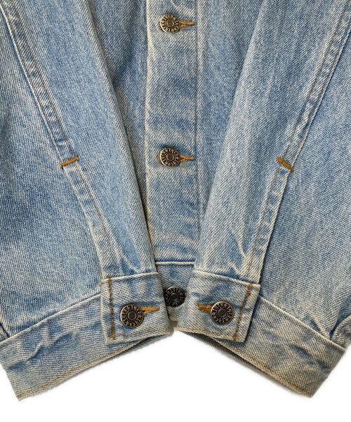 Tyca Embossed Denim Jacket Indigo Cotton Men Size XXL Good Condition