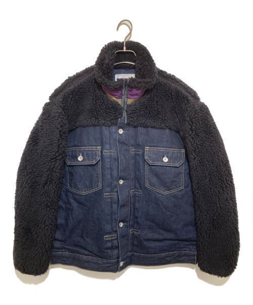 Sacai Faux Shearling Denim Blouson Denim Jacket Good Condition