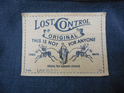 Lost Control Denim Jacket Size 34 G Jean Outerwear Black Law-Bl8-01