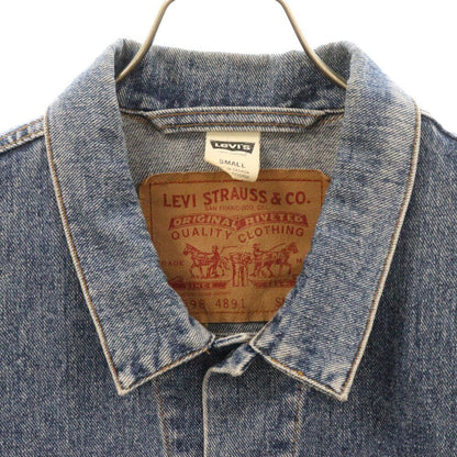 Levi's Size S 90S Vintage 70598 4891 Big Patch Denim Jacket Indigo Condition B