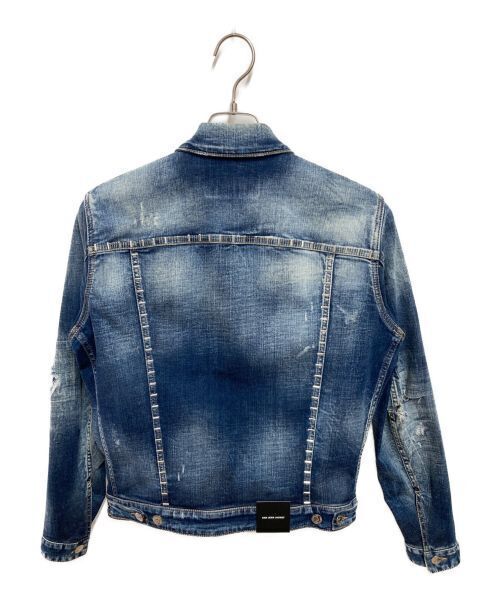 Dsquared2 Studded Denim Jacket Denim Jacket Good Condition S74AM1356 Size 44