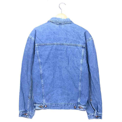 Faded Glory Denim Jacket Blue G Jean Outerwear Plain Big Size Silhouette