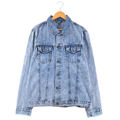 Arkaiv Big Denim Jacket Size Indication XL Blue G Jean Outerwear Blouson Silhoue