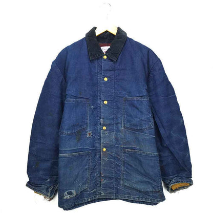 70's Carter's Denim Jacket Navy Coverall 70 70S Vintage Outerwear Clothes