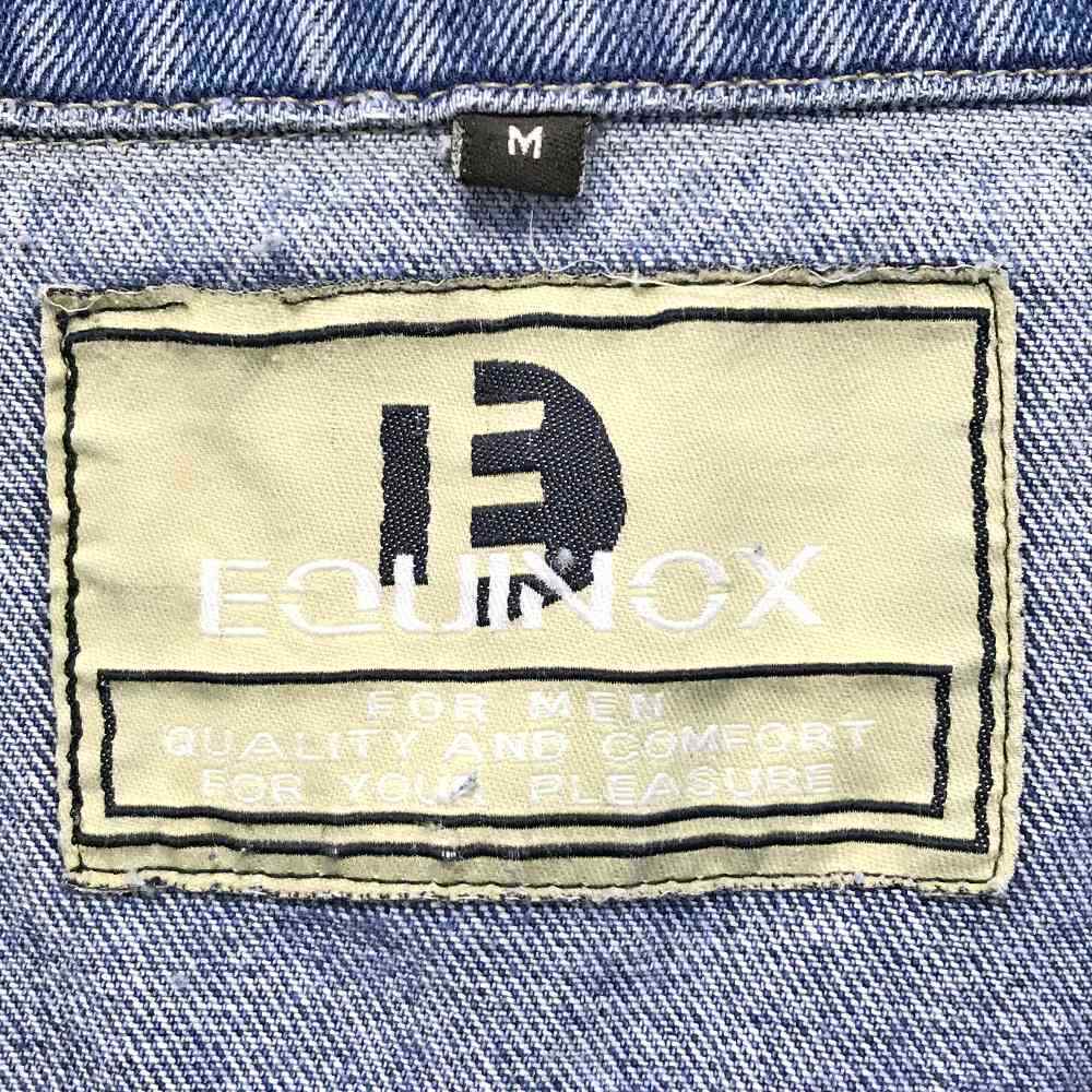 Equinox Denim Jacket Size Indication M Blue Plain G Jean Outer Blouson Wv2101-06